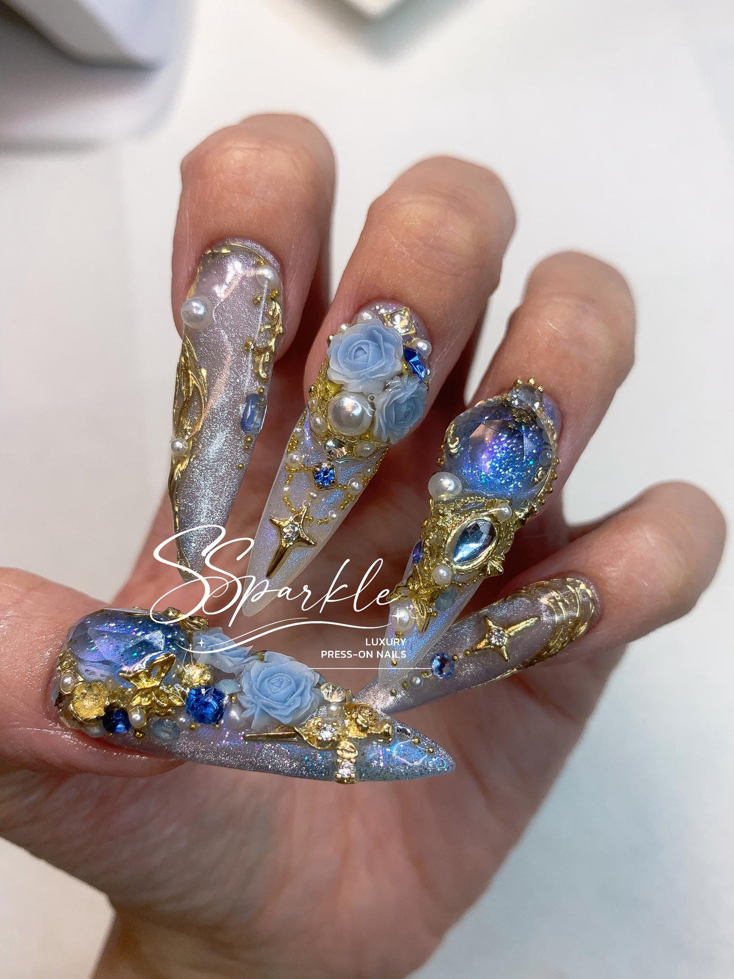 Midnight Rendezvous Press-on Nails