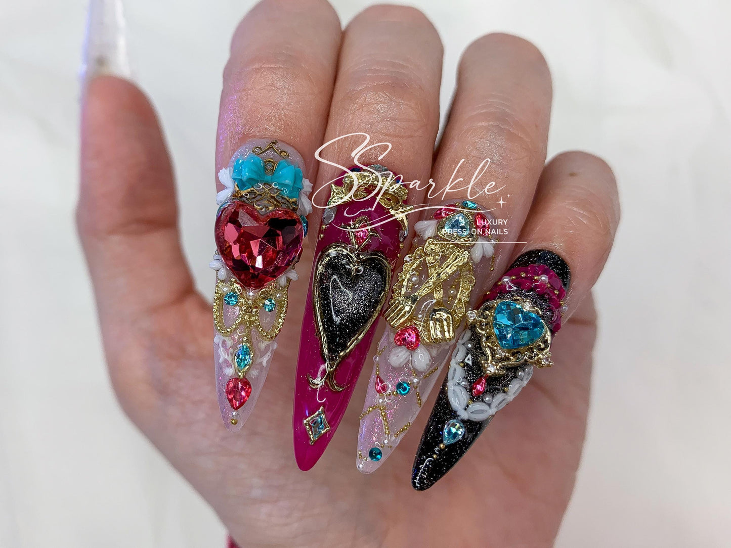 Tasteful Excellence | Escoffier Genshin Impact Inspired Press-on Nails