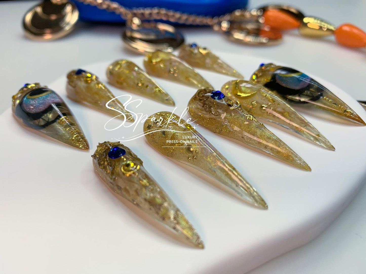 Whimsy After Dark | Cipher Honkai: Star Rail Inspired Claw Press-on Nail