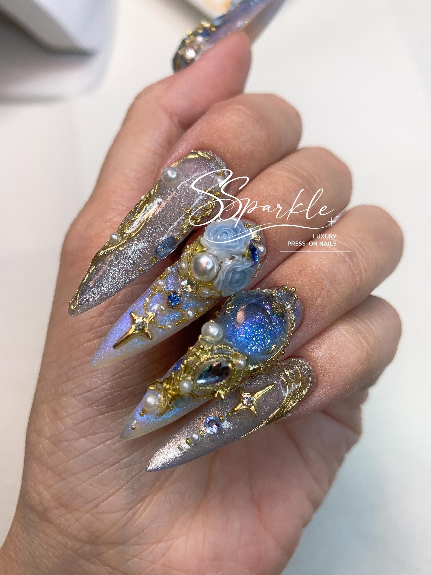 Midnight Rendezvous Press-on Nails