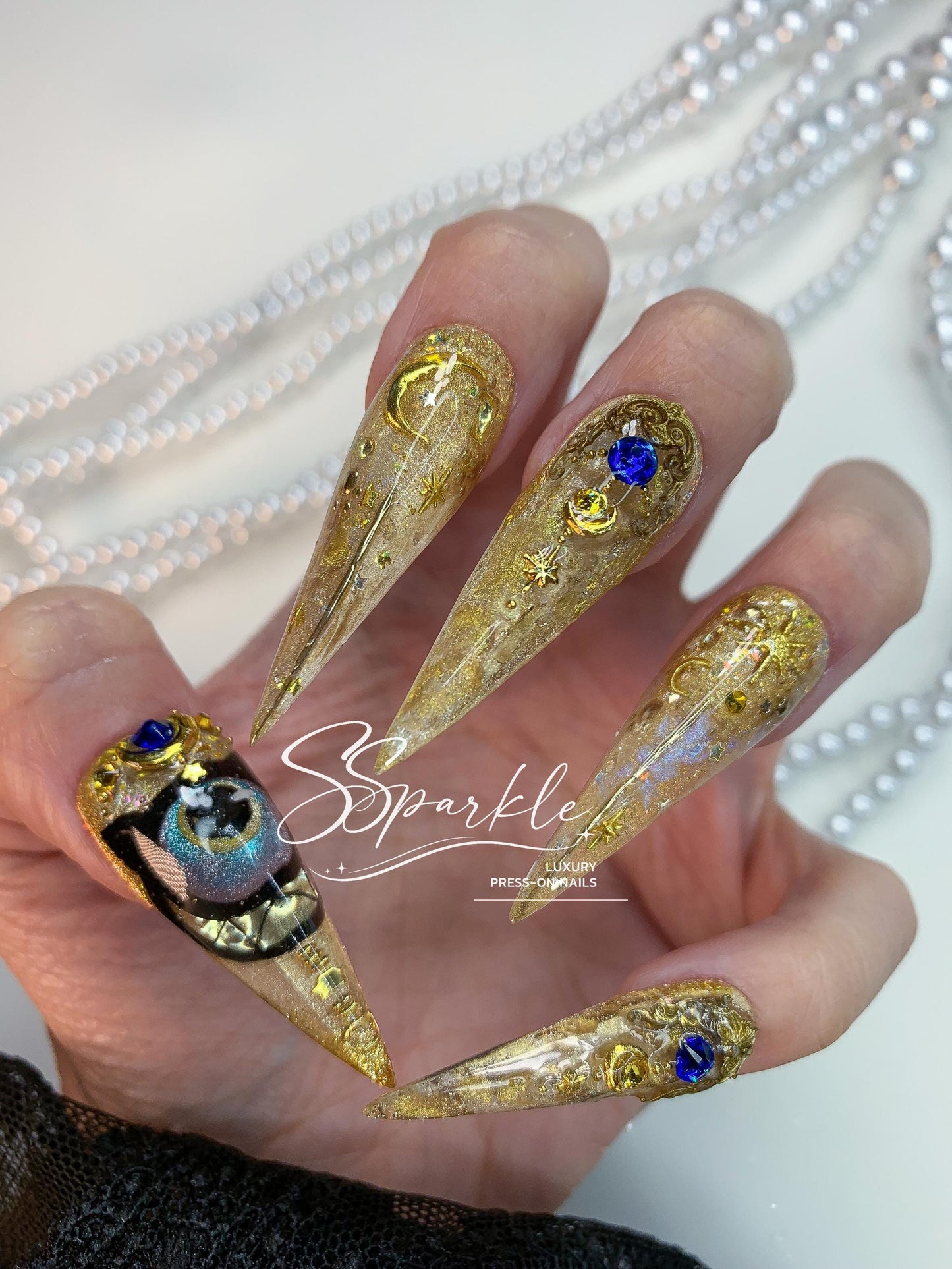 Whimsy After Dark | Cipher Honkai: Star Rail Inspired Claw Press-on Nail