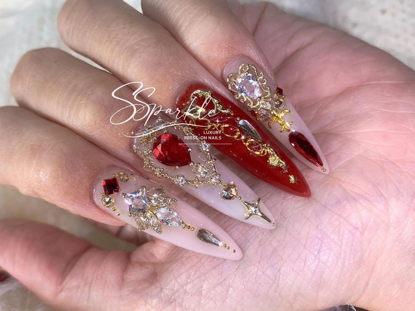 Scarlet Princess Press-on Nails