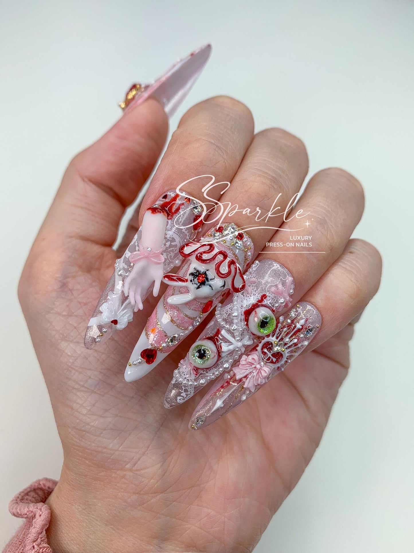 Sweet Scar | Mizi Sua Zombie Stage Inspired Nail Art