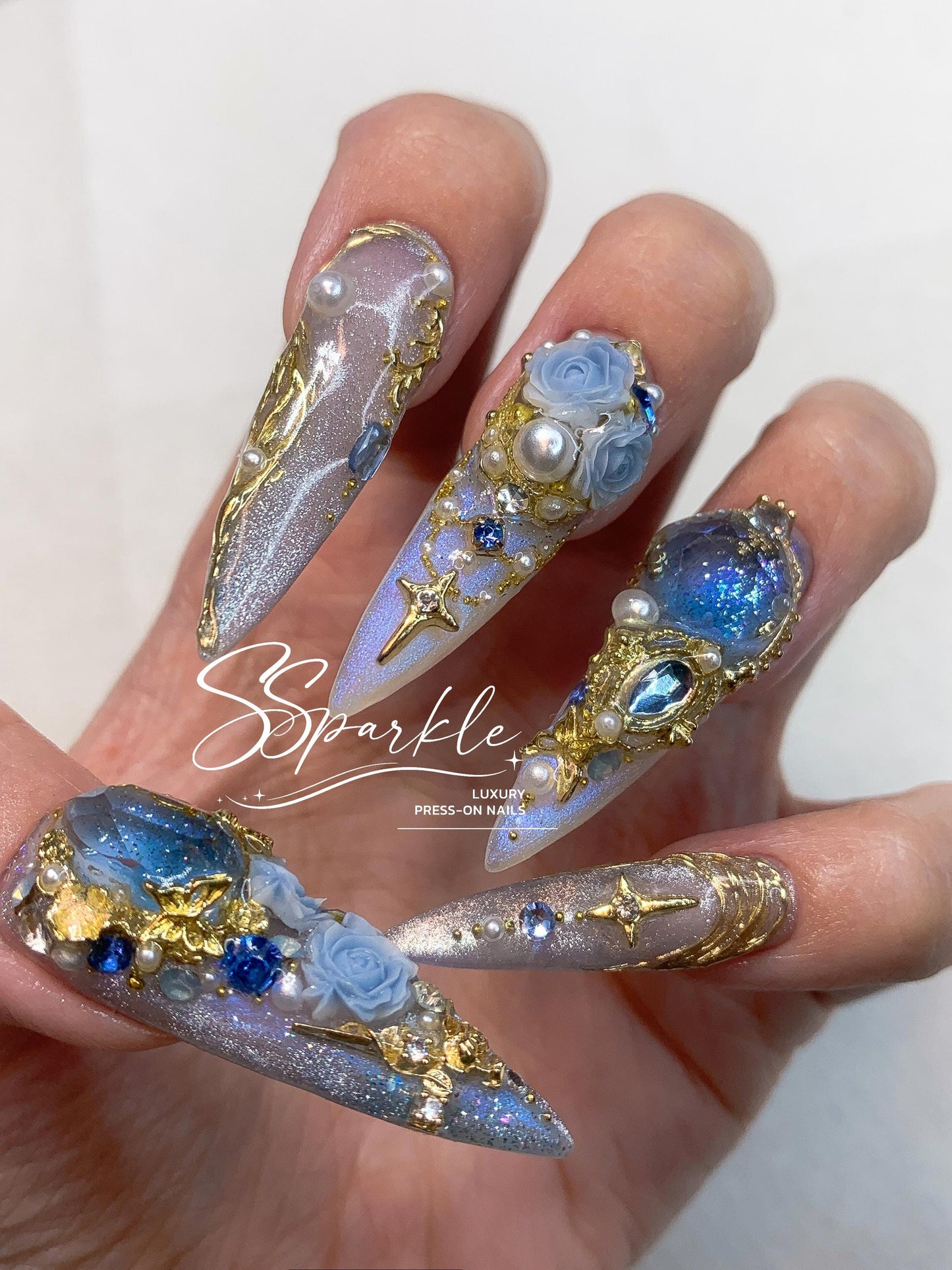 Midnight Rendezvous Press-on Nails