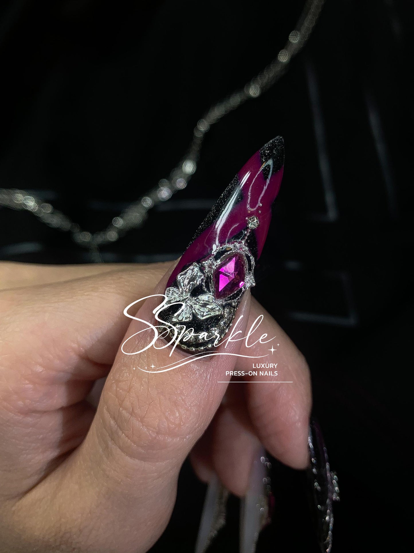 Lethal Sting | Kafka Honkai: Star Rail Inspired Nails