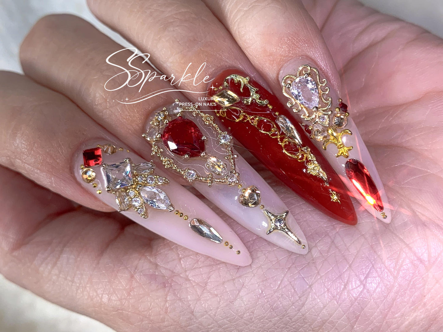 Scarlet Princess Press-on Nails