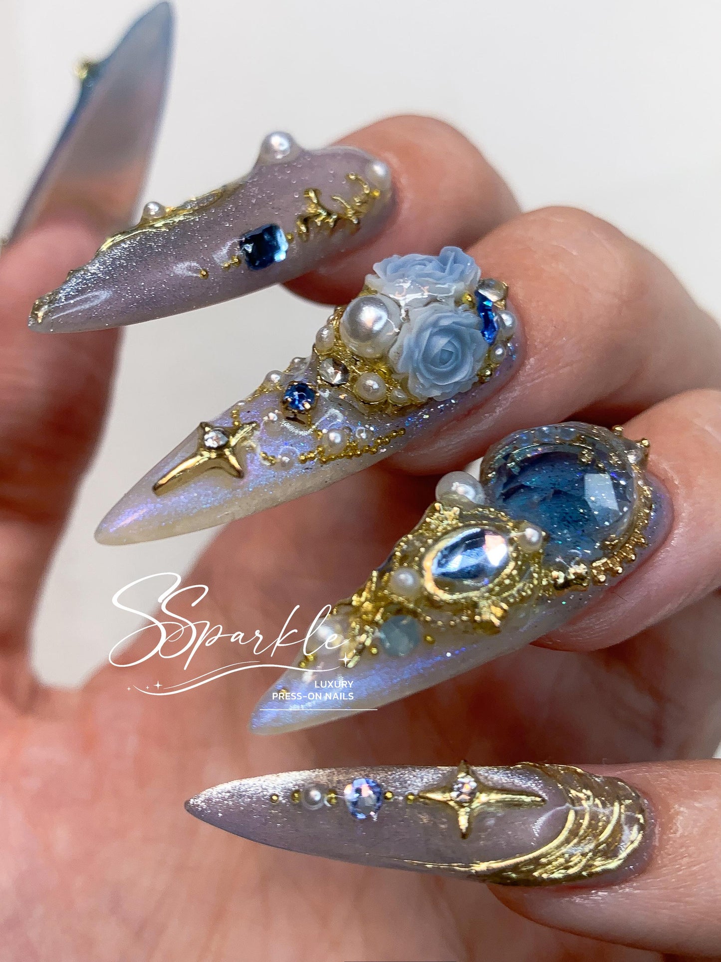 Midnight Rendezvous Press-on Nails