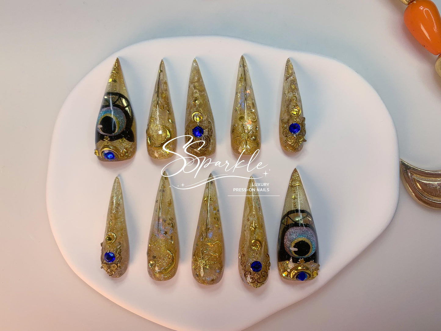 Whimsy After Dark | Cipher Honkai: Star Rail Inspired Claw Press-on Nail