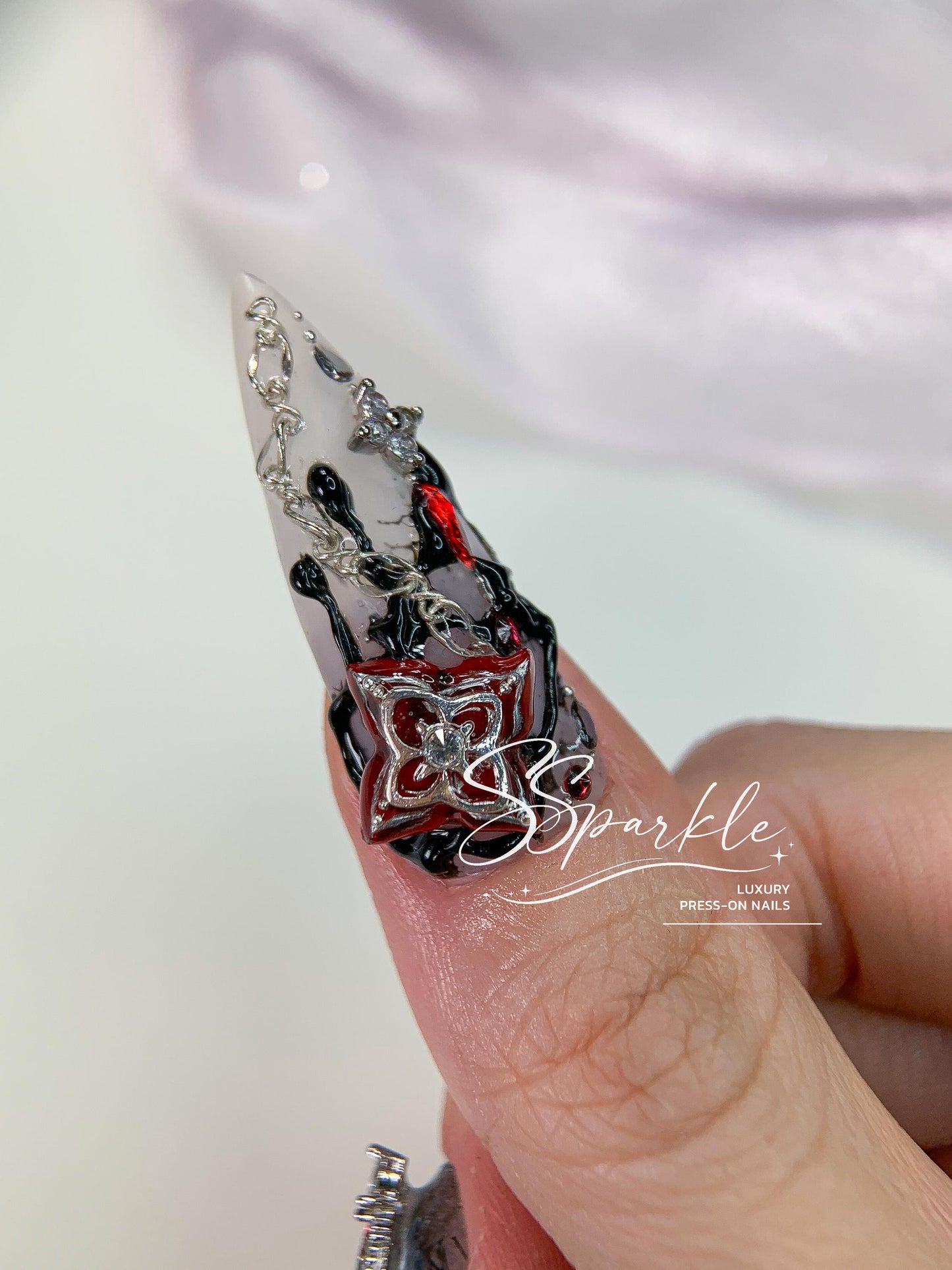 Veil of Evernight | Evernight Honkai: Star Rail Inspired Press-on Nail