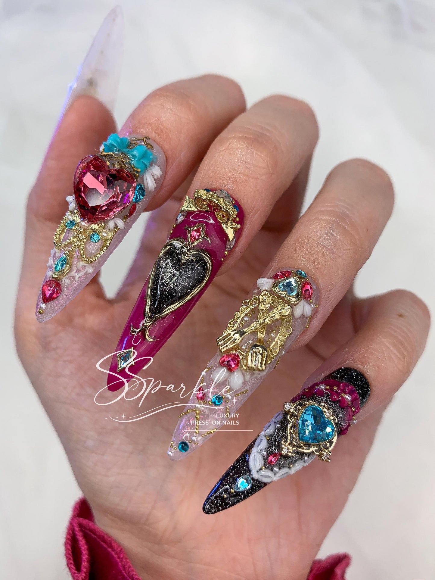 Tasteful Excellence | Escoffier Genshin Impact Inspired Press-on Nails
