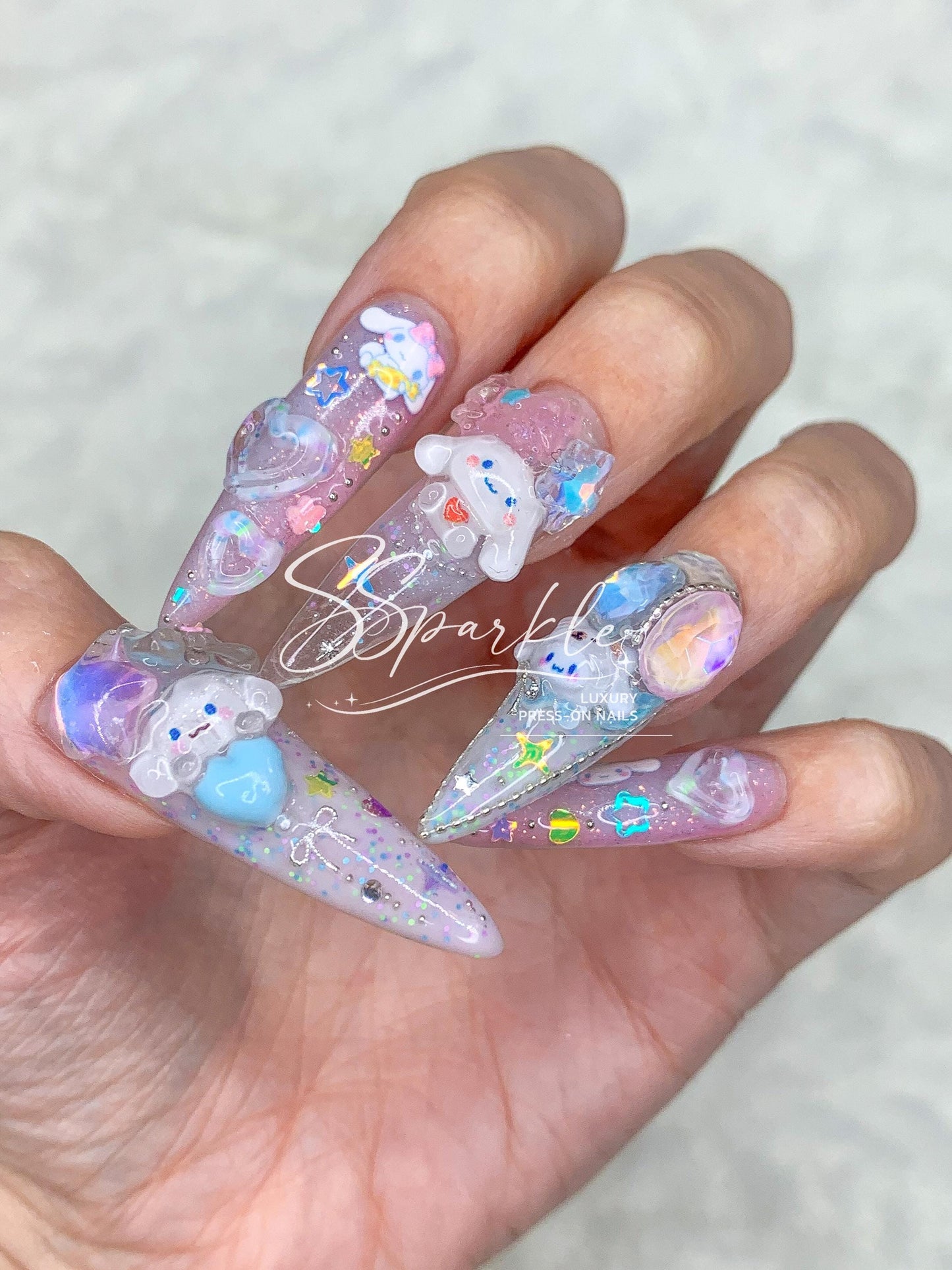 Cinnamon Sprinkle | Cinnamoroll Inspired Press-on Nail