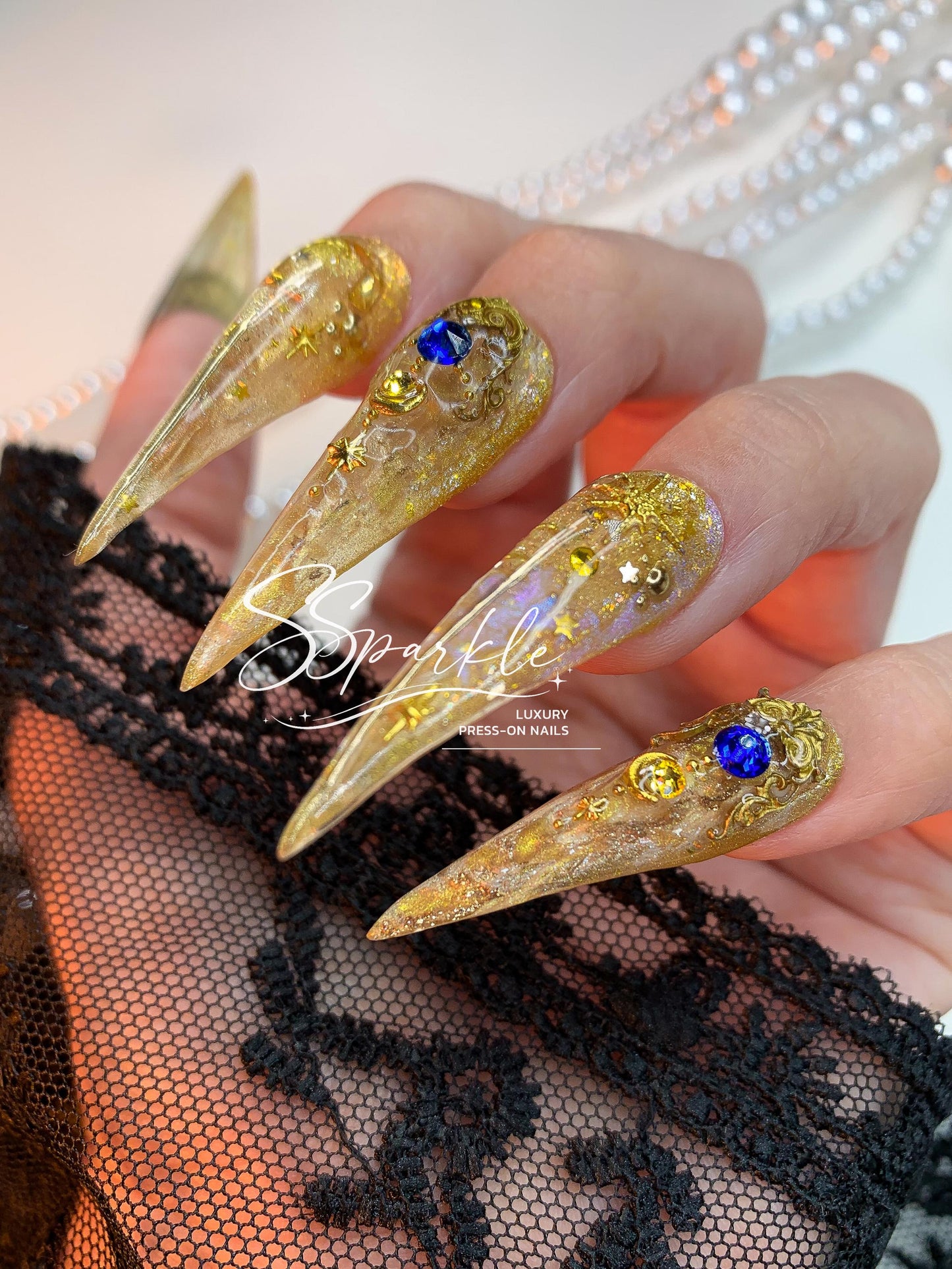 Whimsy After Dark | Cipher Honkai: Star Rail Inspired Claw Press-on Nail