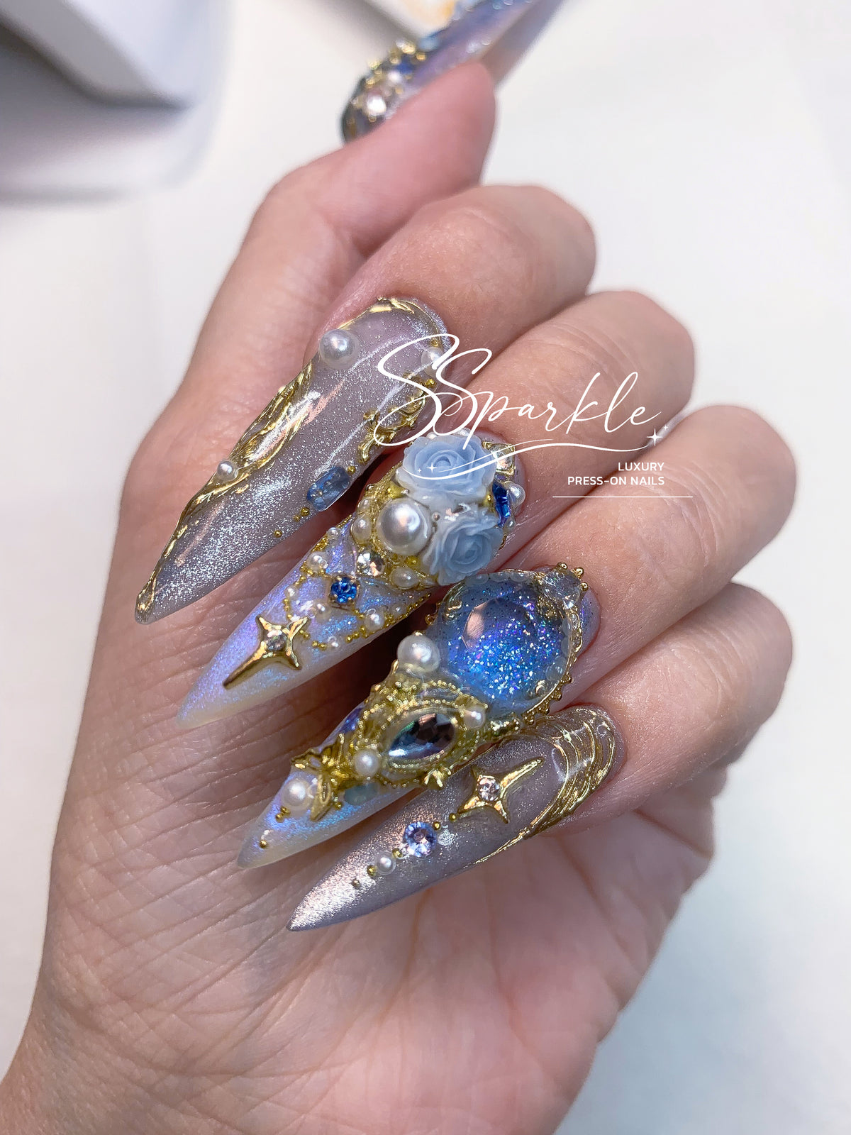 Midnight Rendezvous Press-on Nails
