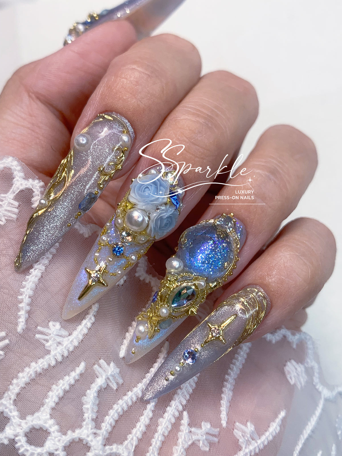 Midnight Rendezvous Press-on Nails
