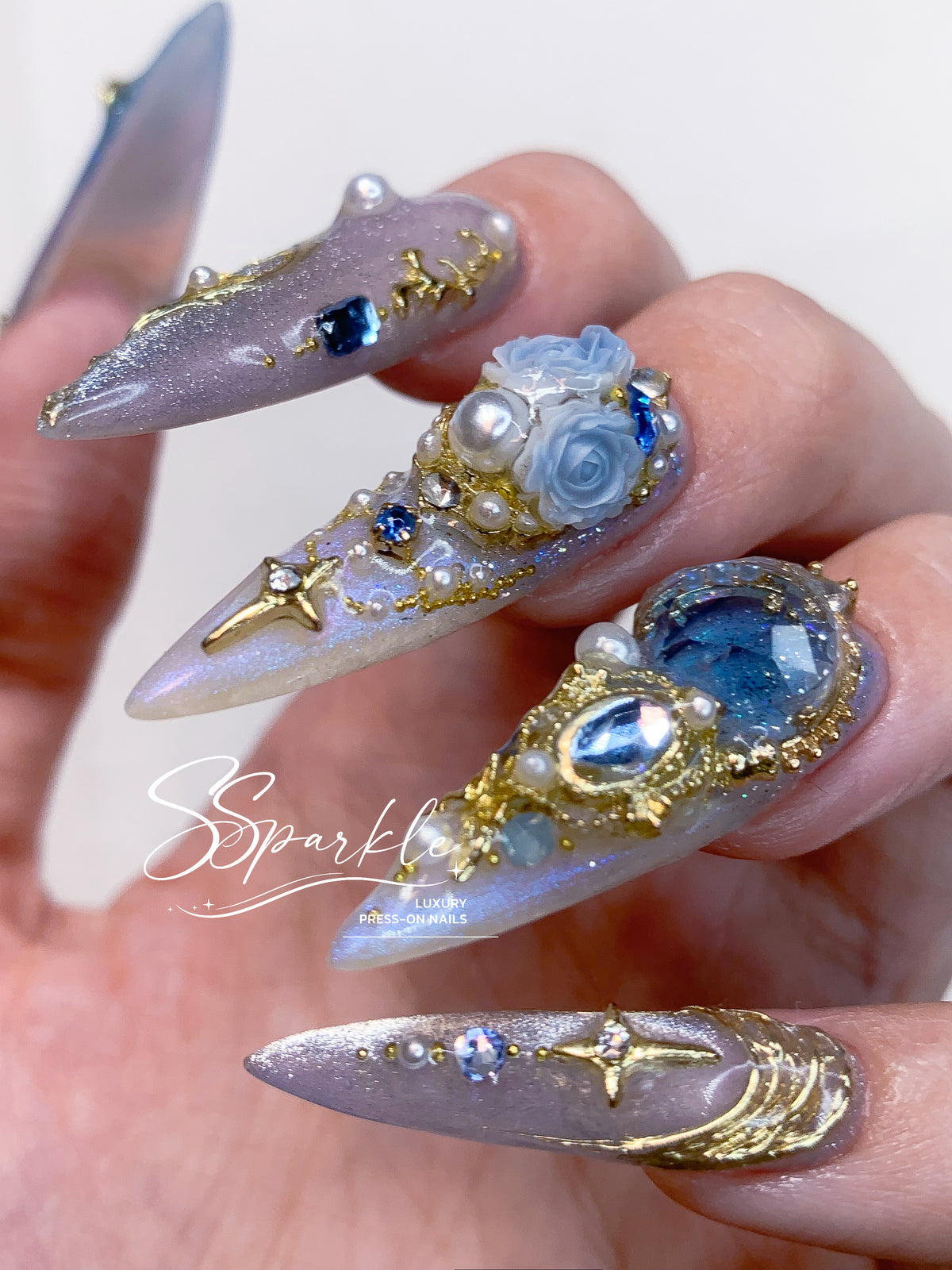 Midnight Rendezvous Press-on Nails