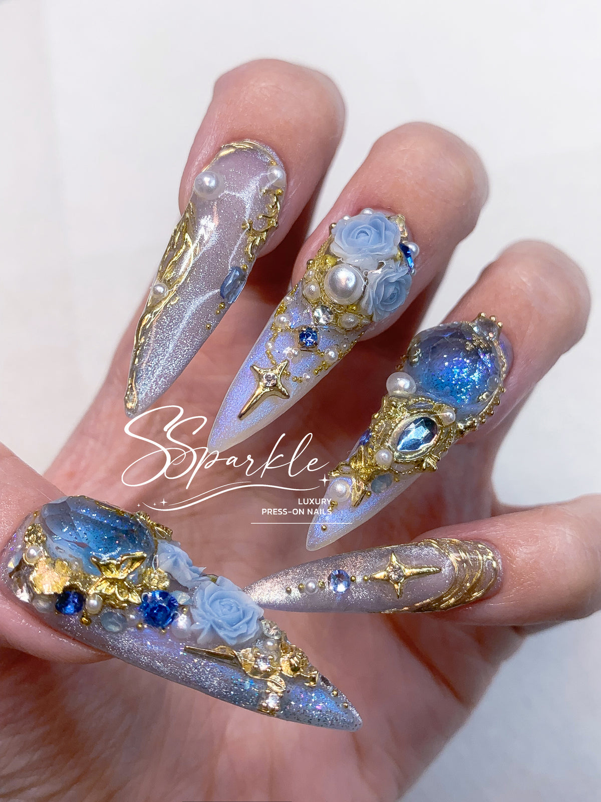 Midnight Rendezvous Press-on Nails