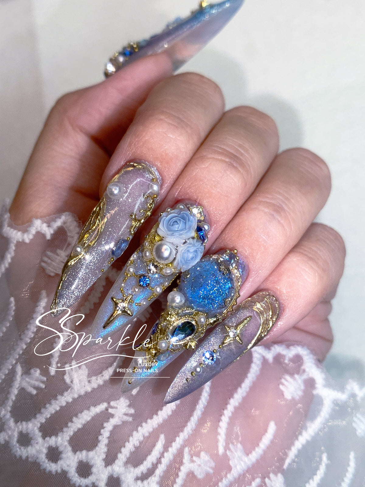 Midnight Rendezvous Press-on Nails