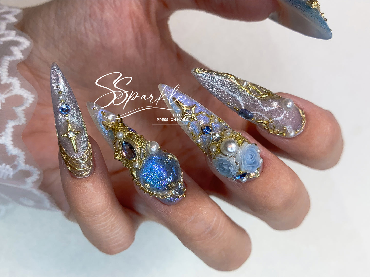 Midnight Rendezvous Press-on Nails