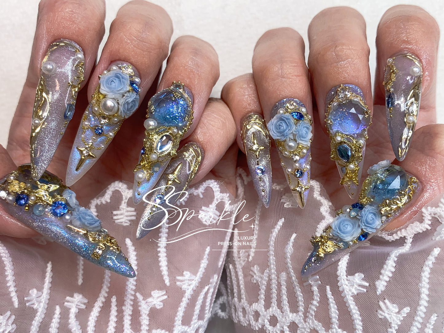 Midnight Rendezvous Press-on Nails