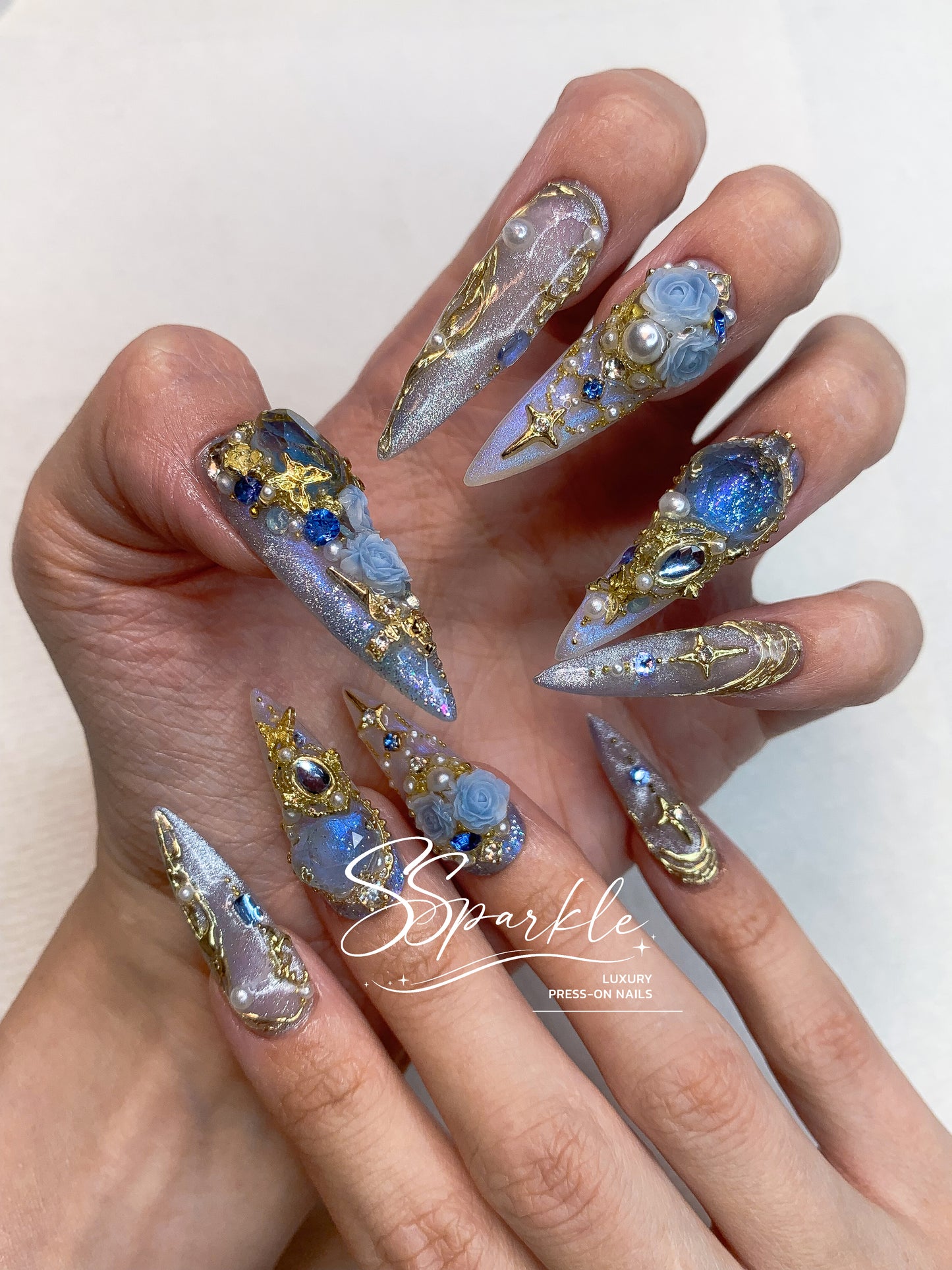 Midnight Rendezvous Press-on Nails