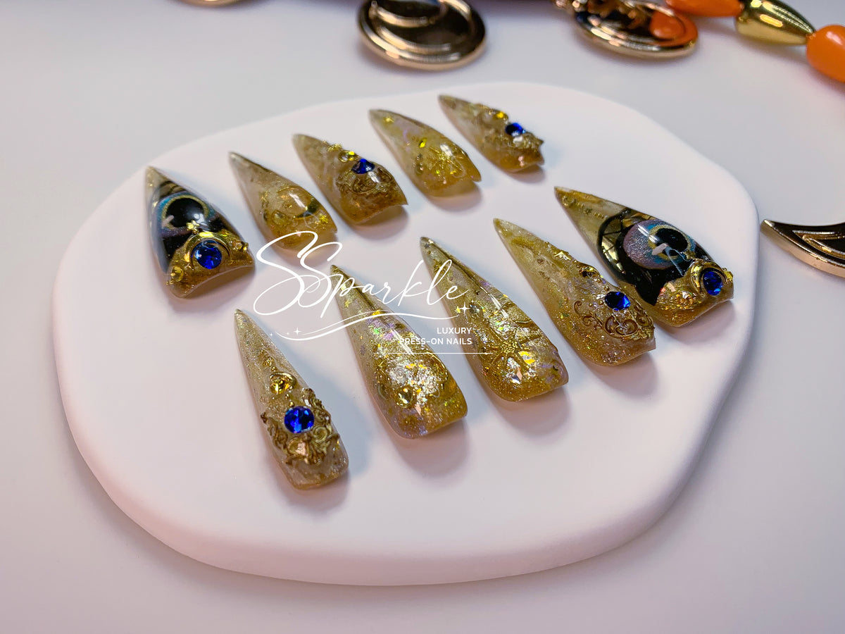 Whimsy After Dark | Cipher Honkai: Star Rail Inspired Claw Press-on Nail