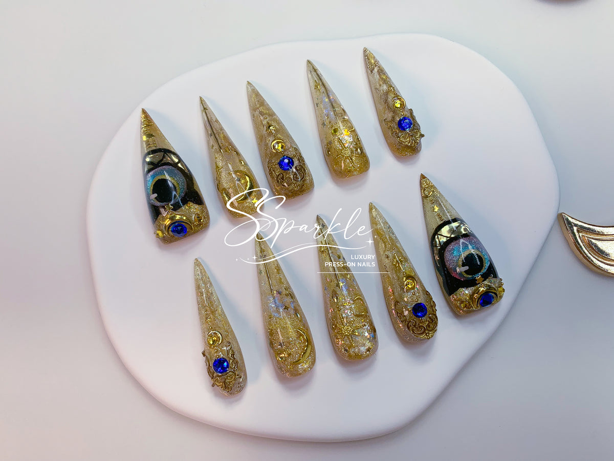 Whimsy After Dark | Cipher Honkai: Star Rail Inspired Claw Press-on Nail