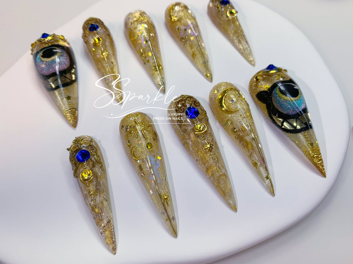 Whimsy After Dark | Cipher Honkai: Star Rail Inspired Claw Press-on Nail
