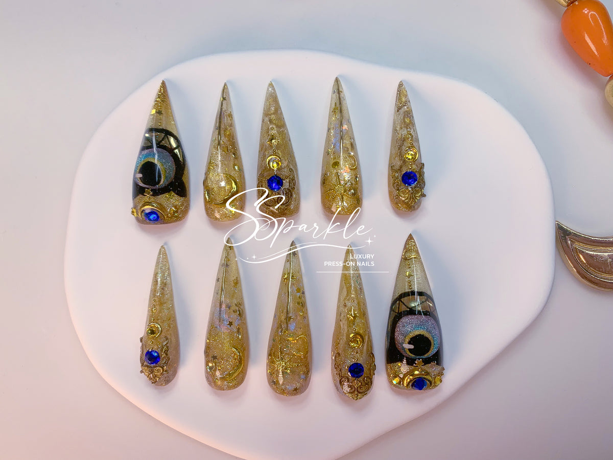 Whimsy After Dark | Cipher Honkai: Star Rail Inspired Claw Press-on Nail
