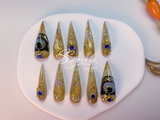 Whimsy After Dark | Cipher Honkai: Star Rail Inspired Claw Press-on Nail