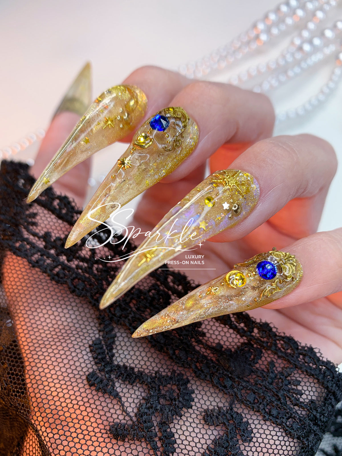Whimsy After Dark | Cipher Honkai: Star Rail Inspired Claw Press-on Nail