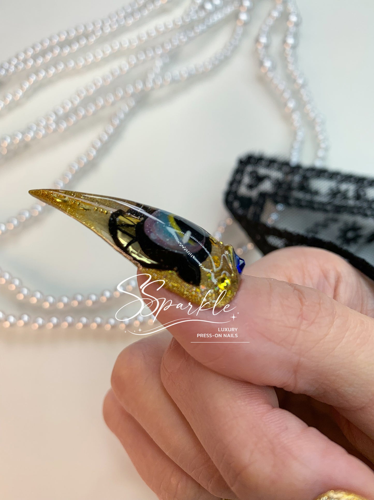 Whimsy After Dark | Cipher Honkai: Star Rail Inspired Claw Press-on Nail