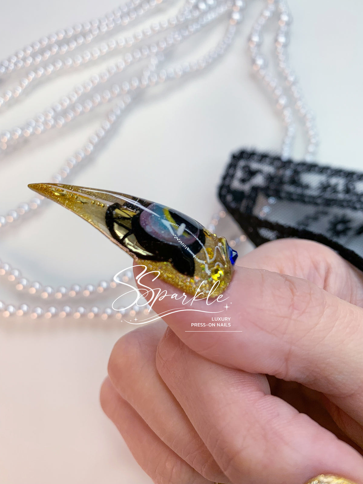 Whimsy After Dark | Cipher Honkai: Star Rail Inspired Claw Press-on Nail