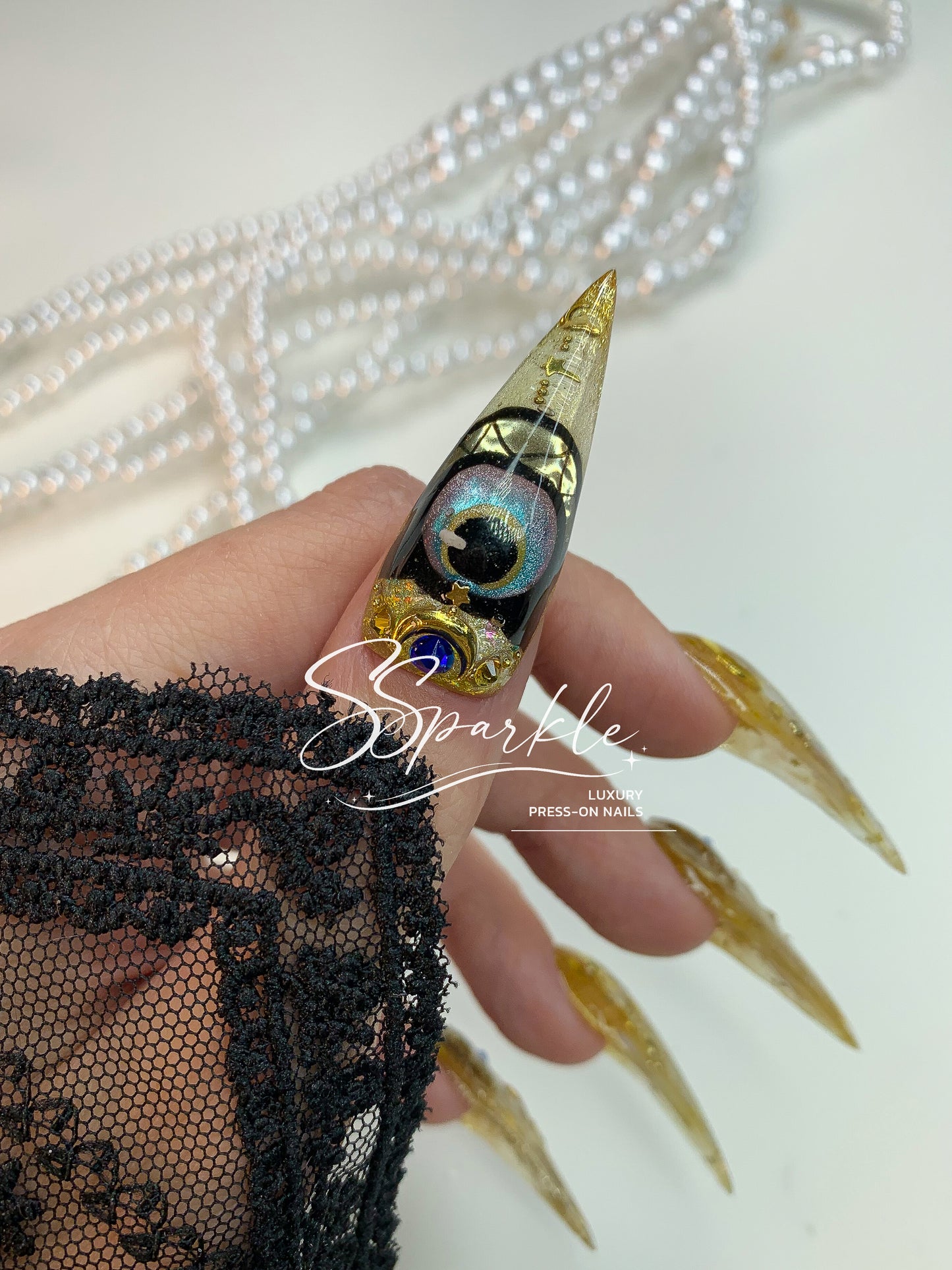 Whimsy After Dark | Cipher Honkai: Star Rail Inspired Claw Press-on Nail