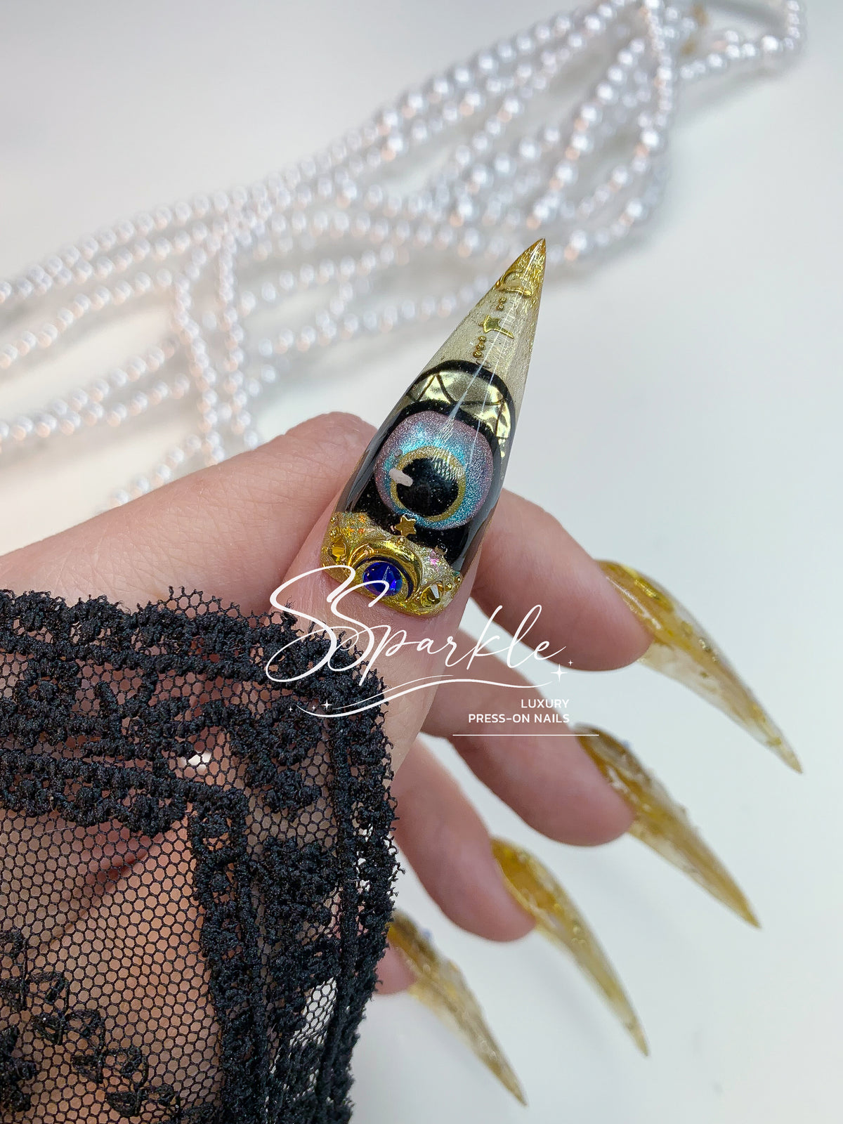 Whimsy After Dark | Cipher Honkai: Star Rail Inspired Claw Press-on Nail