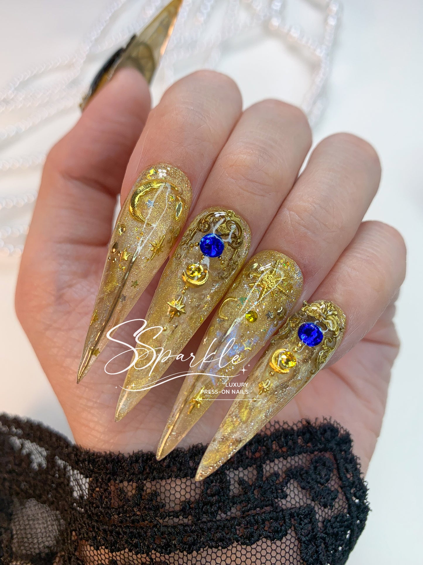 Whimsy After Dark | Cipher Honkai: Star Rail Inspired Claw Press-on Nail