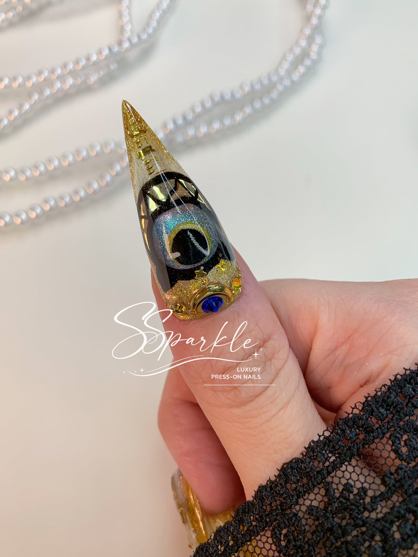 Whimsy After Dark | Cipher Honkai: Star Rail Inspired Claw Press-on Nail