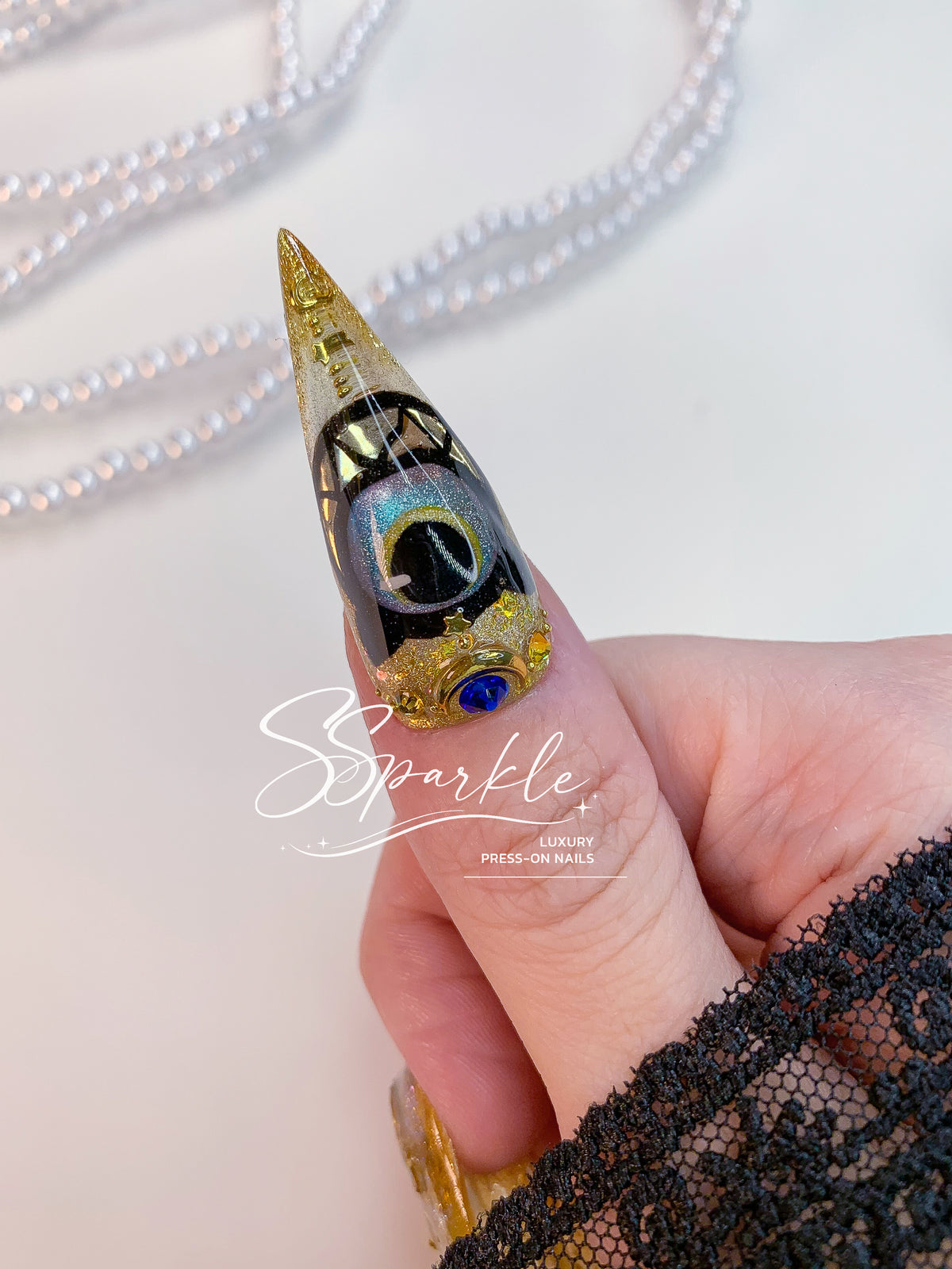Whimsy After Dark | Cipher Honkai: Star Rail Inspired Claw Press-on Nail