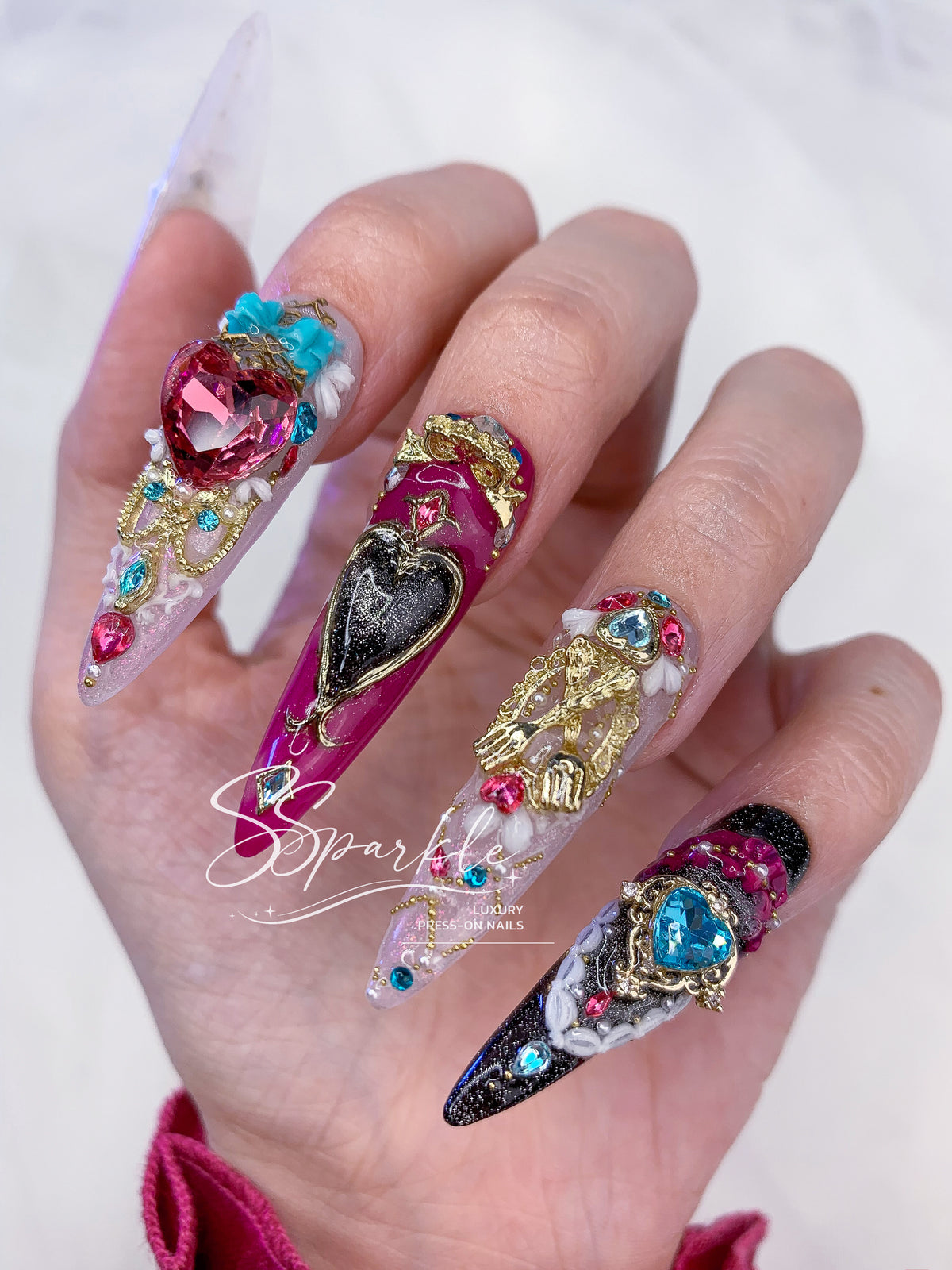 Tasteful Excellence | Escoffier Genshin Impact Inspired Press-on Nails