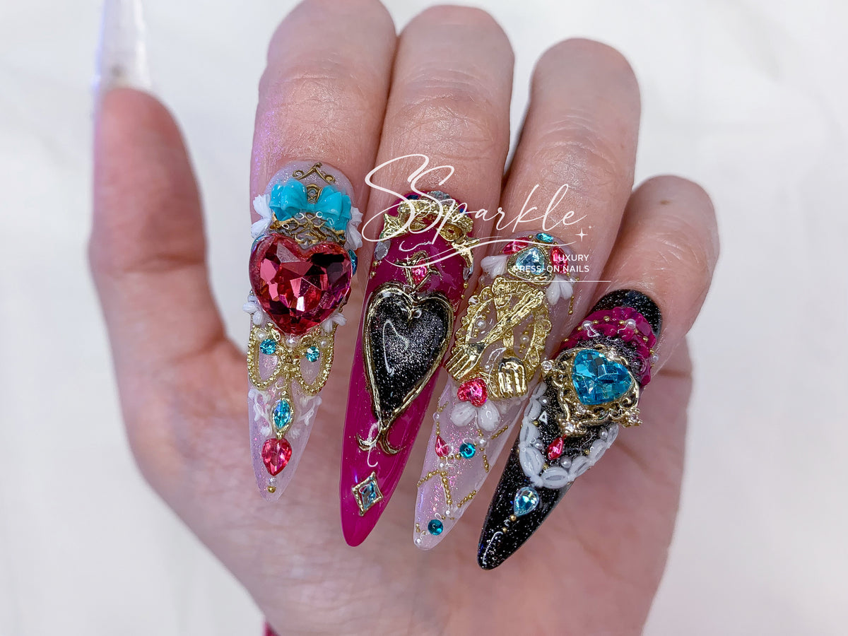 Tasteful Excellence | Escoffier Genshin Impact Inspired Press-on Nails