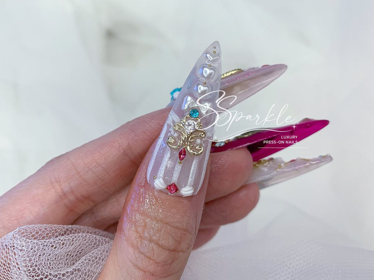 Tasteful Excellence | Escoffier Genshin Impact Inspired Press-on Nails
