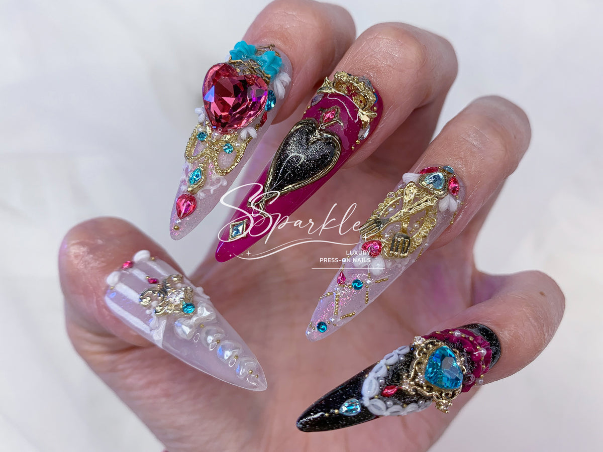 Tasteful Excellence | Escoffier Genshin Impact Inspired Press-on Nails