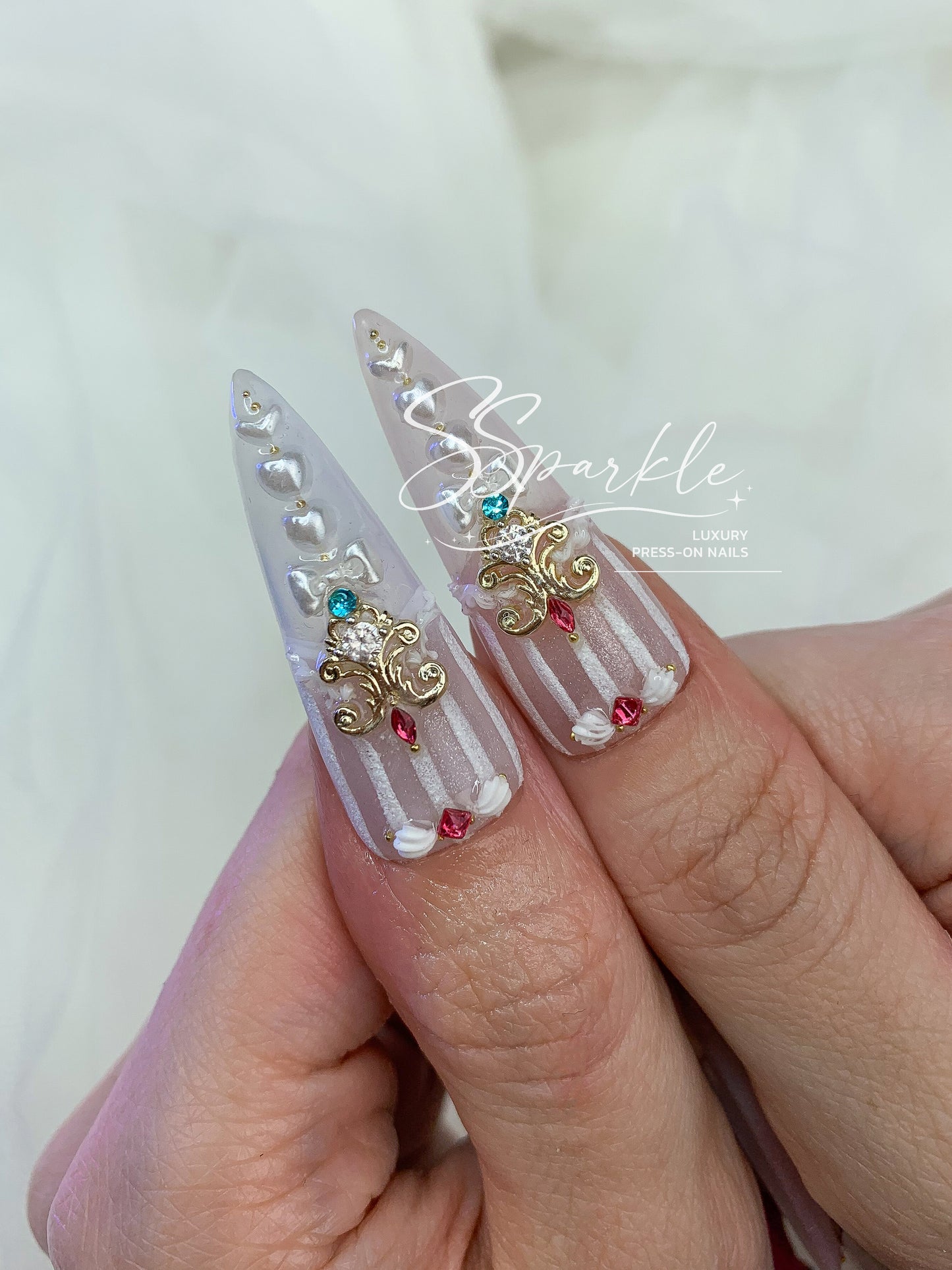 Tasteful Excellence | Escoffier Genshin Impact Inspired Press-on Nails