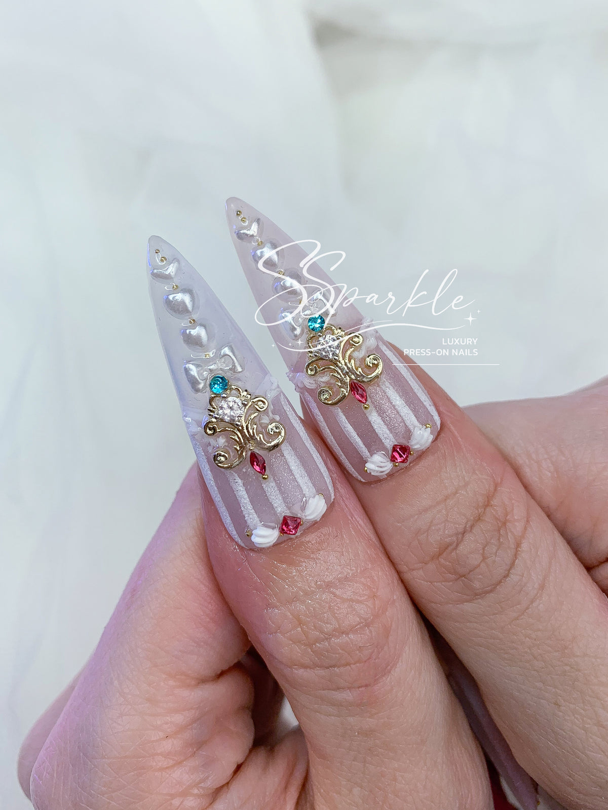 Tasteful Excellence | Escoffier Genshin Impact Inspired Press-on Nails