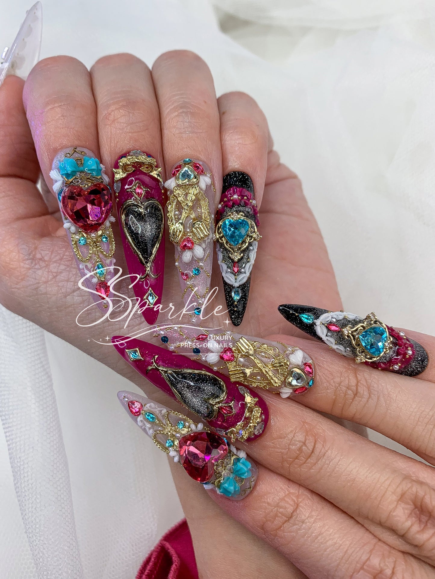 Tasteful Excellence | Escoffier Genshin Impact Inspired Press-on Nails