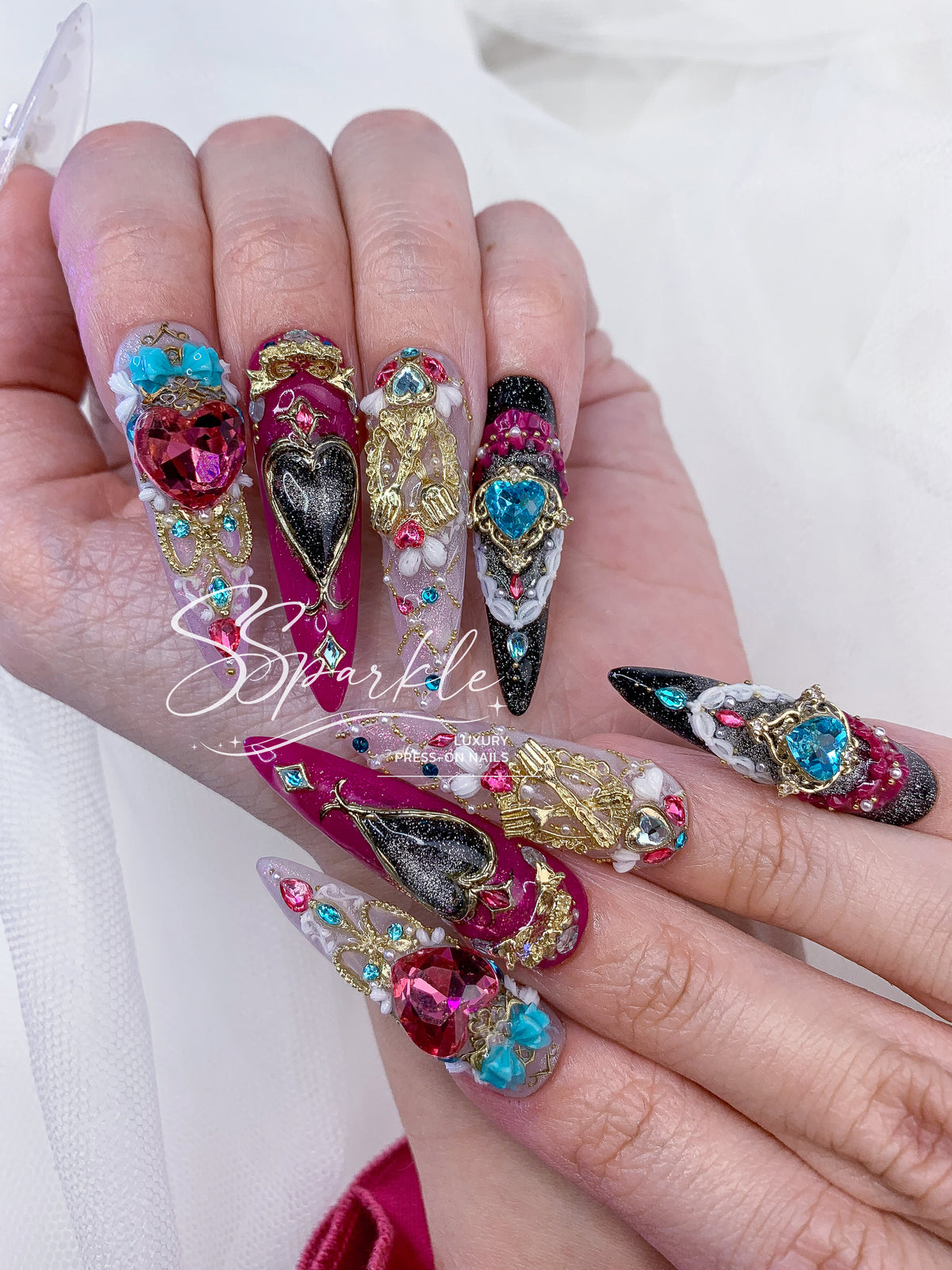 Tasteful Excellence | Escoffier Genshin Impact Inspired Press-on Nails