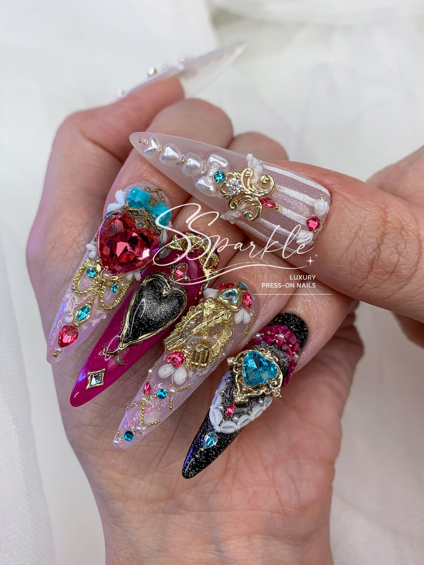 Tasteful Excellence | Escoffier Genshin Impact Inspired Press-on Nails