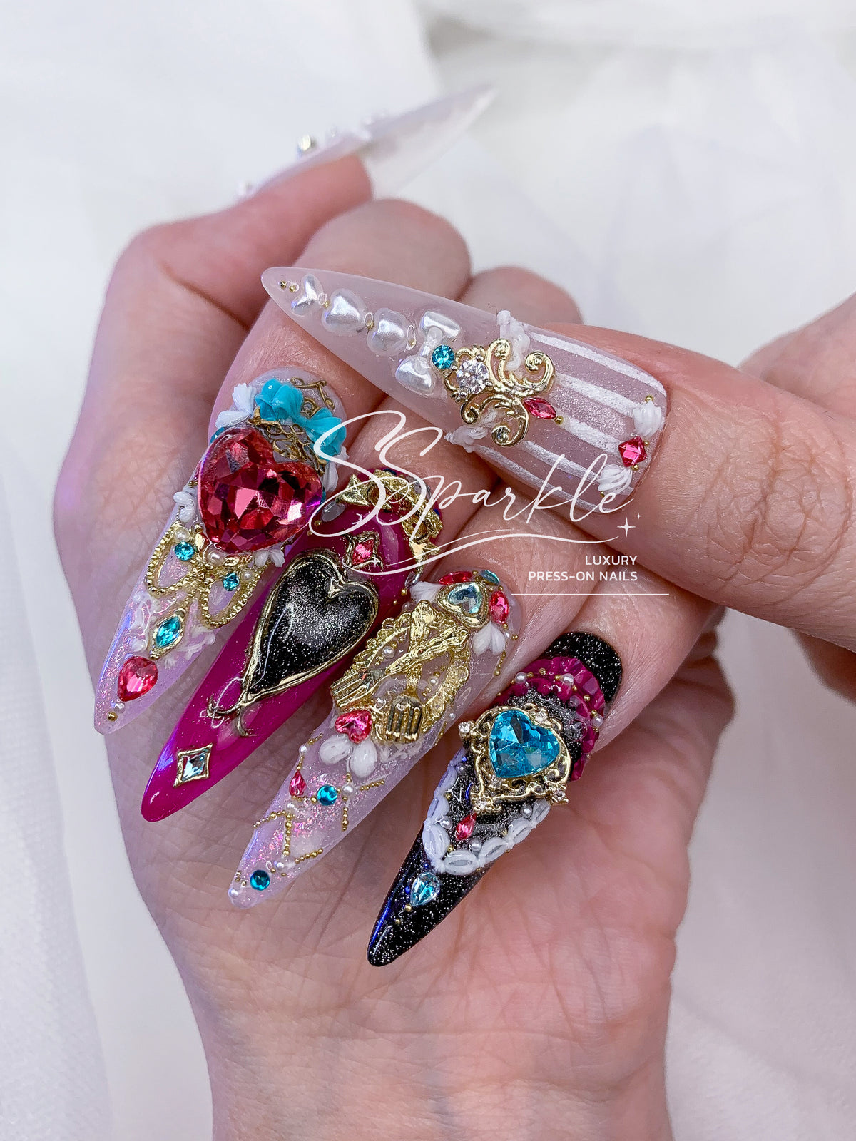 Tasteful Excellence | Escoffier Genshin Impact Inspired Press-on Nails