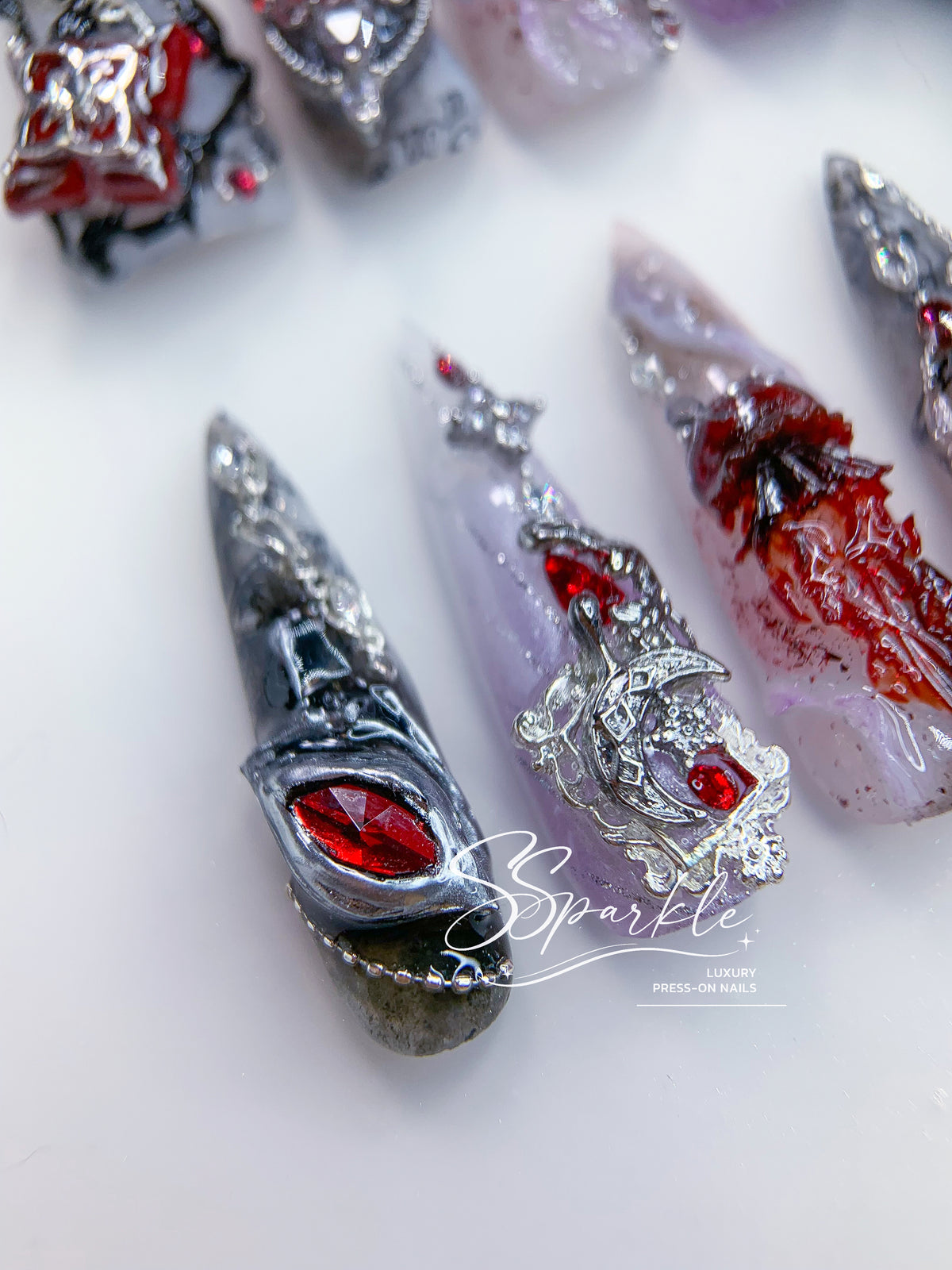 Veil of Evernight | Evernight Honkai: Star Rail Inspired Press-on Nail