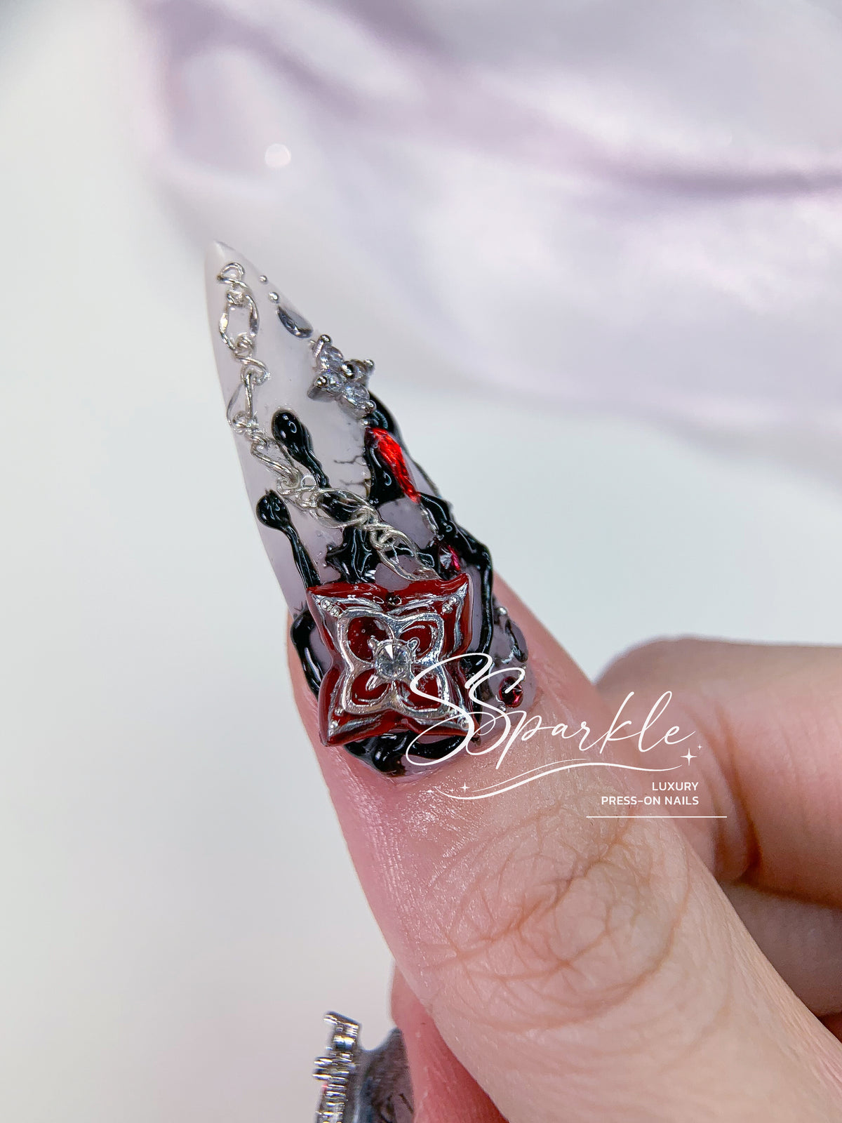Veil of Evernight | Evernight Honkai: Star Rail Inspired Press-on Nail