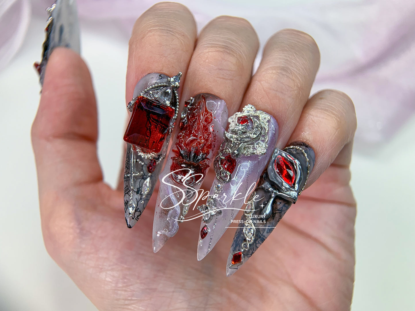 Veil of Evernight | Evernight Honkai: Star Rail Inspired Press-on Nail